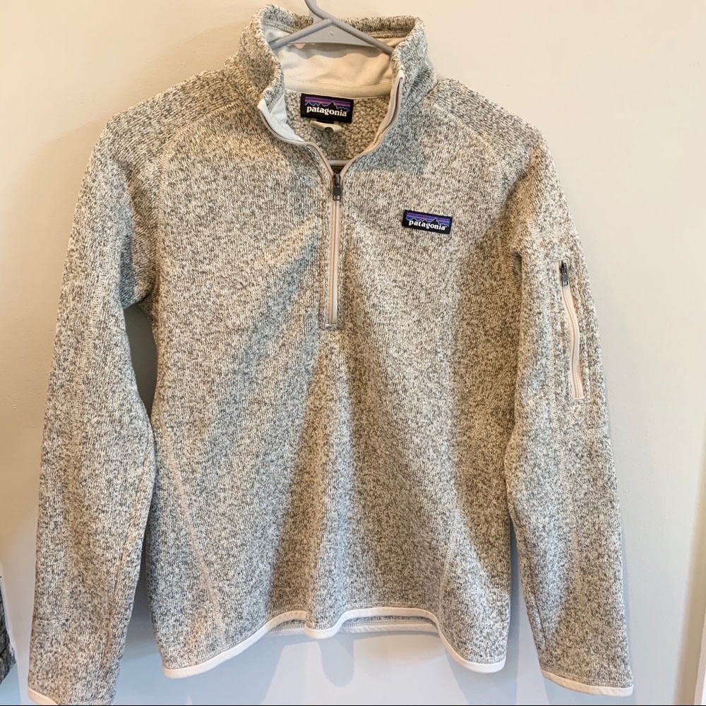 Patagonia Tan/Grey Better Sweater 1/4 Zip Small